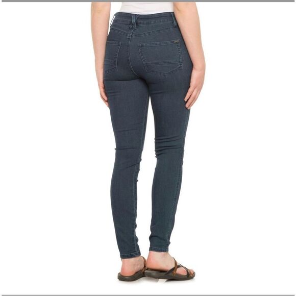 prAna Oday Jeans high rise stretch - Organic Cotton in indigo color sz 4/27 NWT - Picture 2 of 10